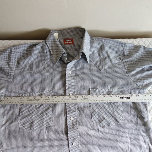 PRYDE Western Pearl Snap Long Sleeve Shirt – Mens M (?) - Picture 3 of 6